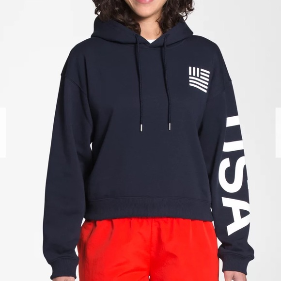 The North Face Women’s USA Cropped Pullover Hoodie 3 - Picture 7 of 7